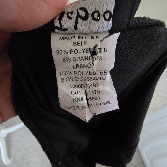 Taboo Black Sequin Ruched Halter Mini Dress Metallic Club Y2K Disco Hoco Prom S - Picture 8 of 8